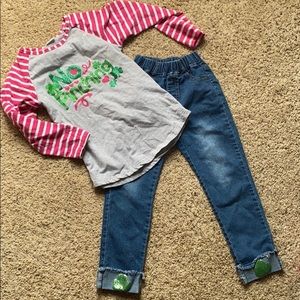 Girls size 8 St Pattys outfit